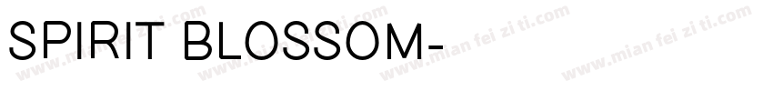 SPIRIT BLOSSOM字体转换